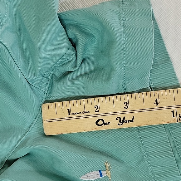 Polo Ralph Lauren sz12 Tiki Green Aloha Embroidered Shorts BinU - Picture 8 of 8